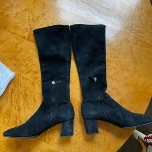 Suede Prada Boots